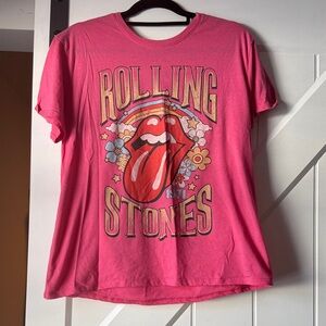 Vintage Pink Rolling Stones Graphic T-Shirt